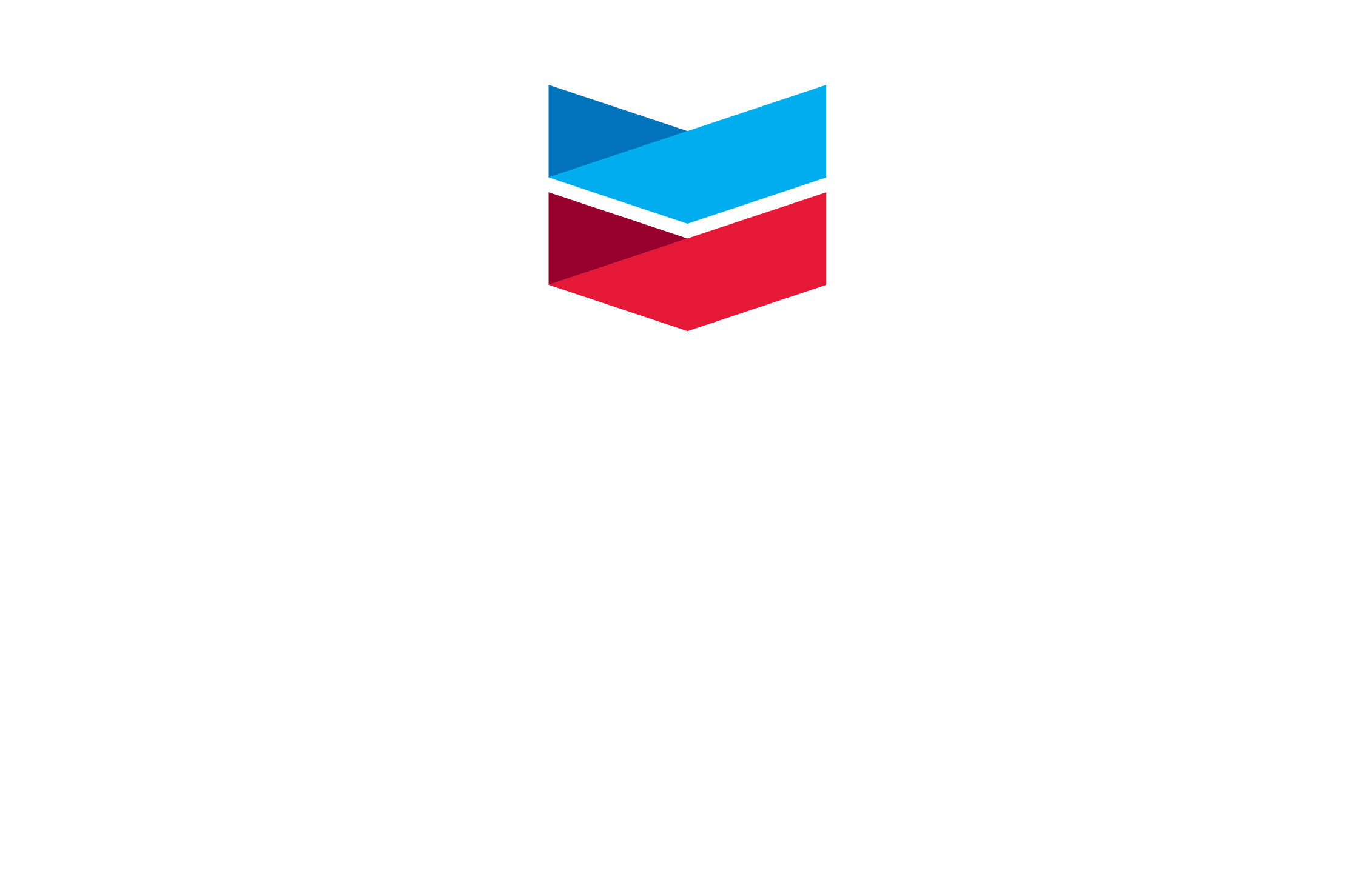 Chevron Studio Logo white typography